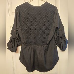 Elegant Black Lace Women's Top